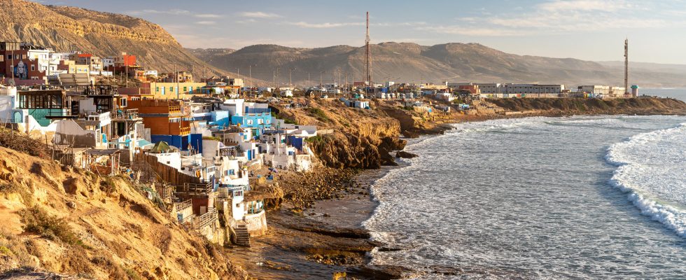 residents of the village of Imsouane renowned for its surfing