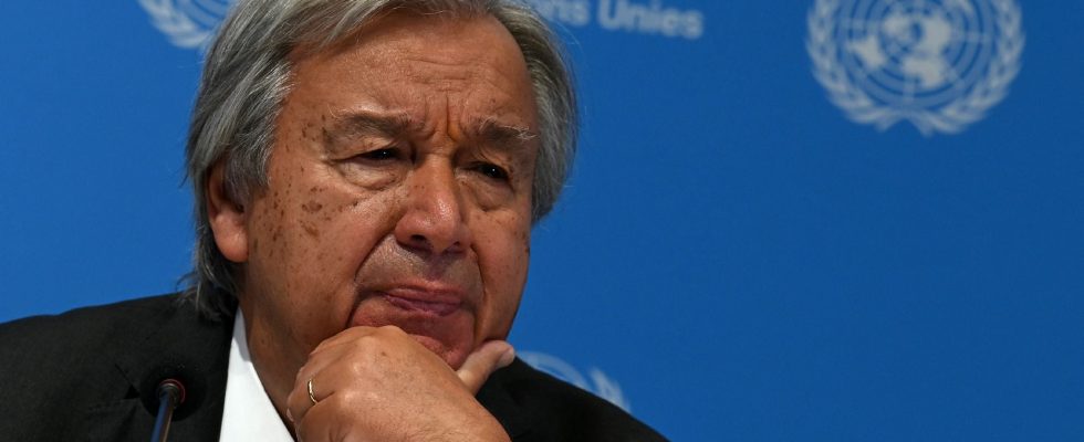 the UN secretary general calls for an immediate ceasefire –