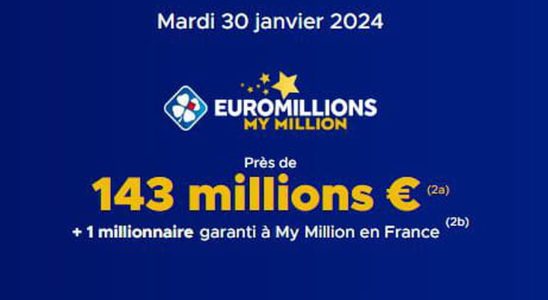 the draw for Tuesday January 30 2024 EN LIGNE