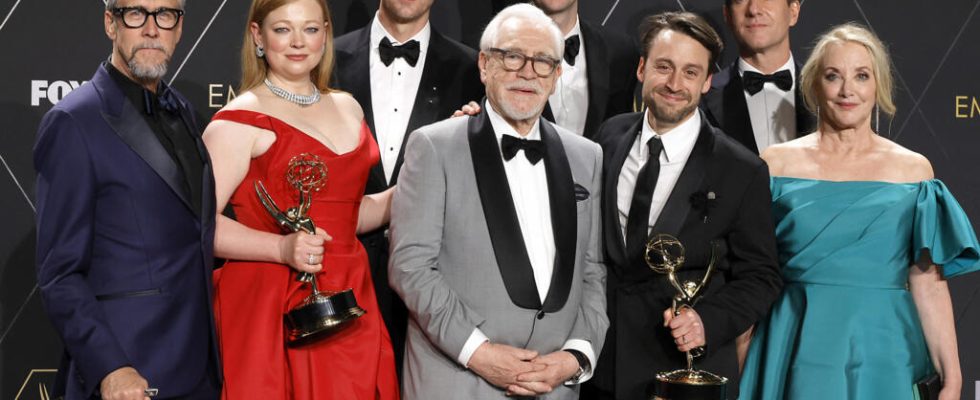 the series Succession triumphs during the 75th Emmy Awards ceremony