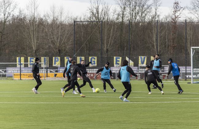 Lokomotive Leipzig training.