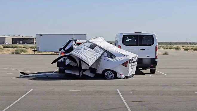 Automatic braking systems of some vehicles in reverse were tested