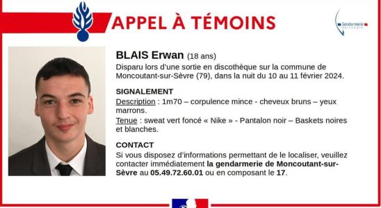 Disappearance of Erwan Blais searches extended his family speaks