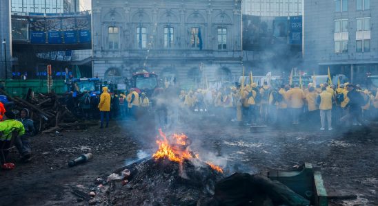 Farmers block in Belgium