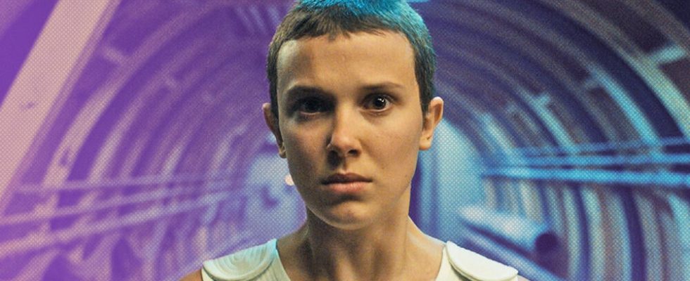 First picture of Millie Bobby Brown on the set of