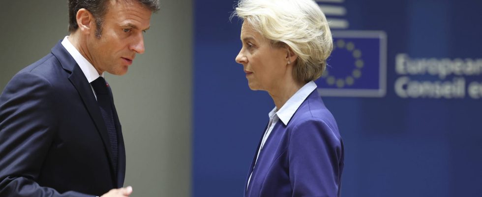 Macron and Von der Leyen in full arm wrestling