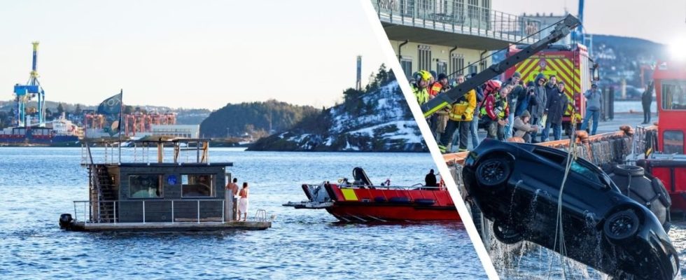 Norwegian Tesla crashed in the sea saved by sauna