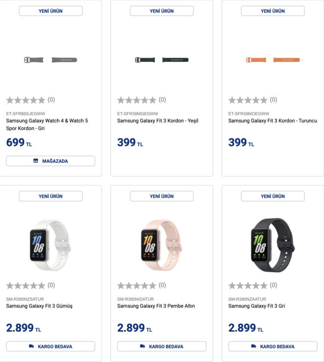 Samsung Galaxy Fit 3 is on sale in Turkey for