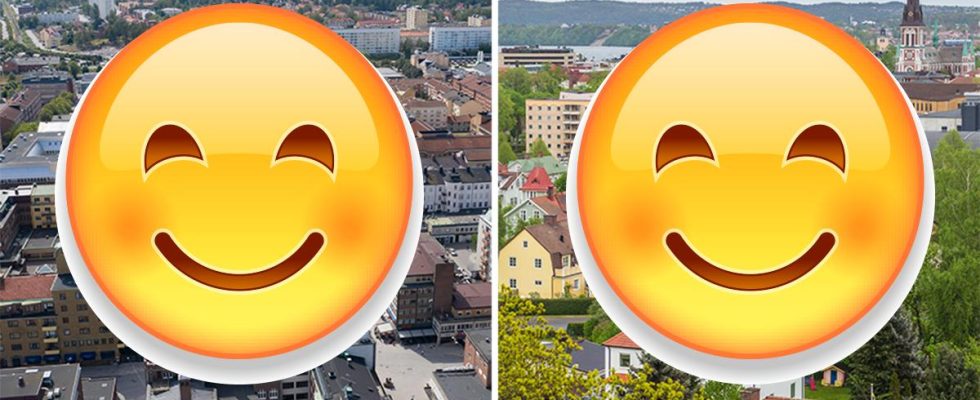 Stockholm Eskilstuna Jonkoping at the top for the worlds happiest