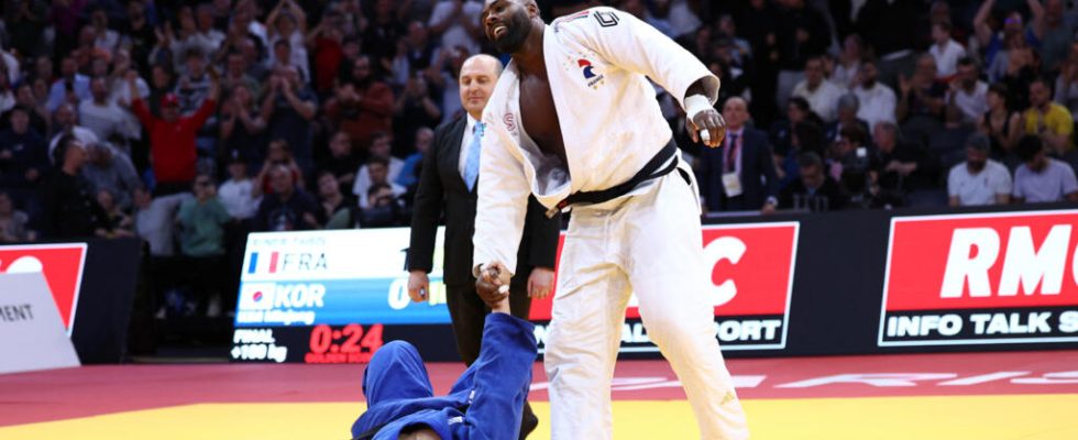 Teddy Riner and Clarisse Agbegnenou in gold at the Paris