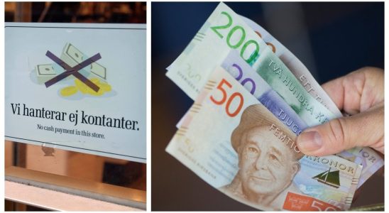 They suffer the worst if the cash disappears in Sweden