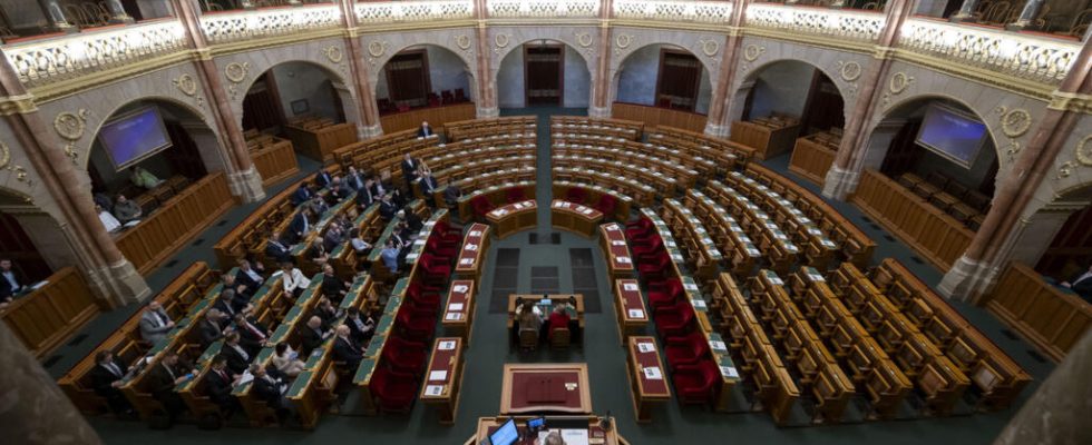 in Hungary Viktor Orbans party boycotts a session of Parliament