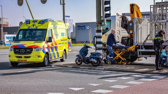 112 news Scooter rider injured after collision with truck