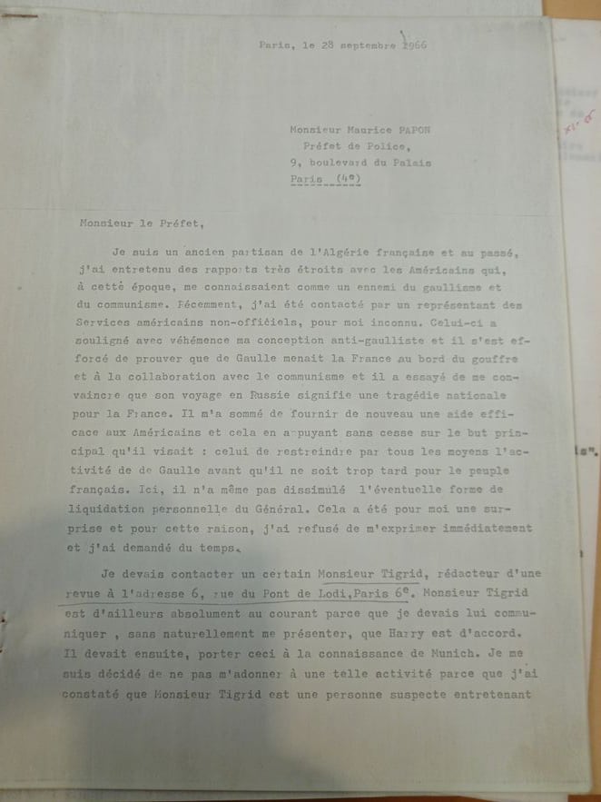 Fake Czech secret service document