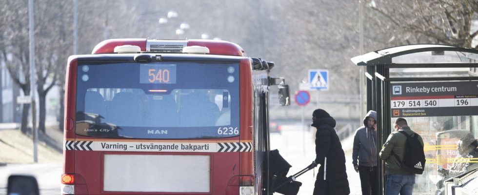 Boy hit by bus in Stockholm