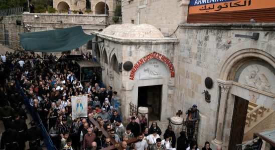 Few walk the Via Dolorosa in the city of the