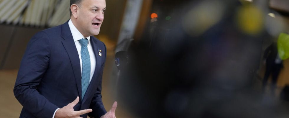 Prime Minister Leo Varadkar leaves his post