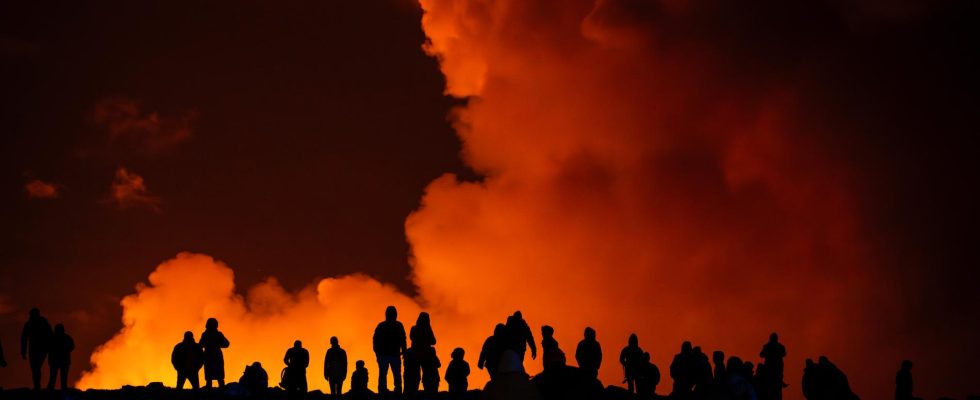 Risk of toxic gas from the lava