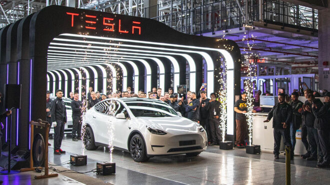 Tesla had to stop production at its Germany factory