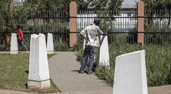 at the site of the Sharpeville massacre tribute to the