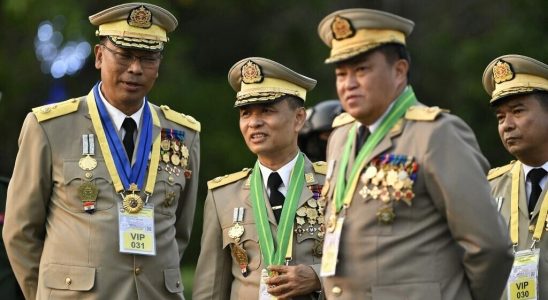 military parade for the ruling junta