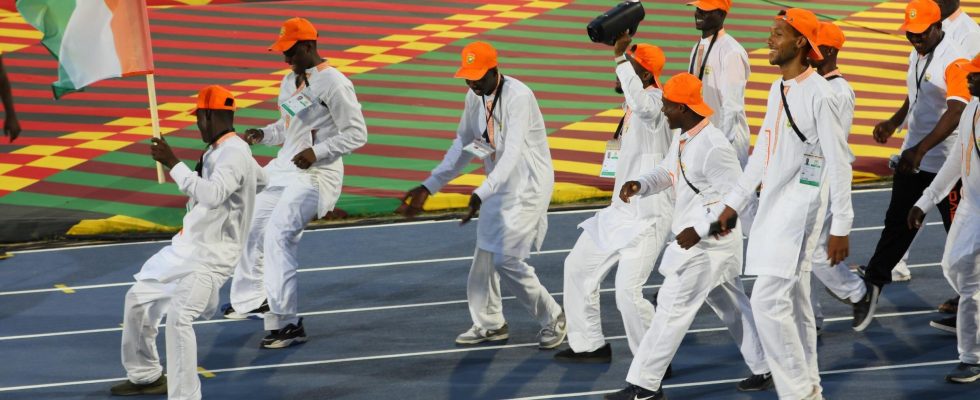 the African Games open for the first time in Ghana