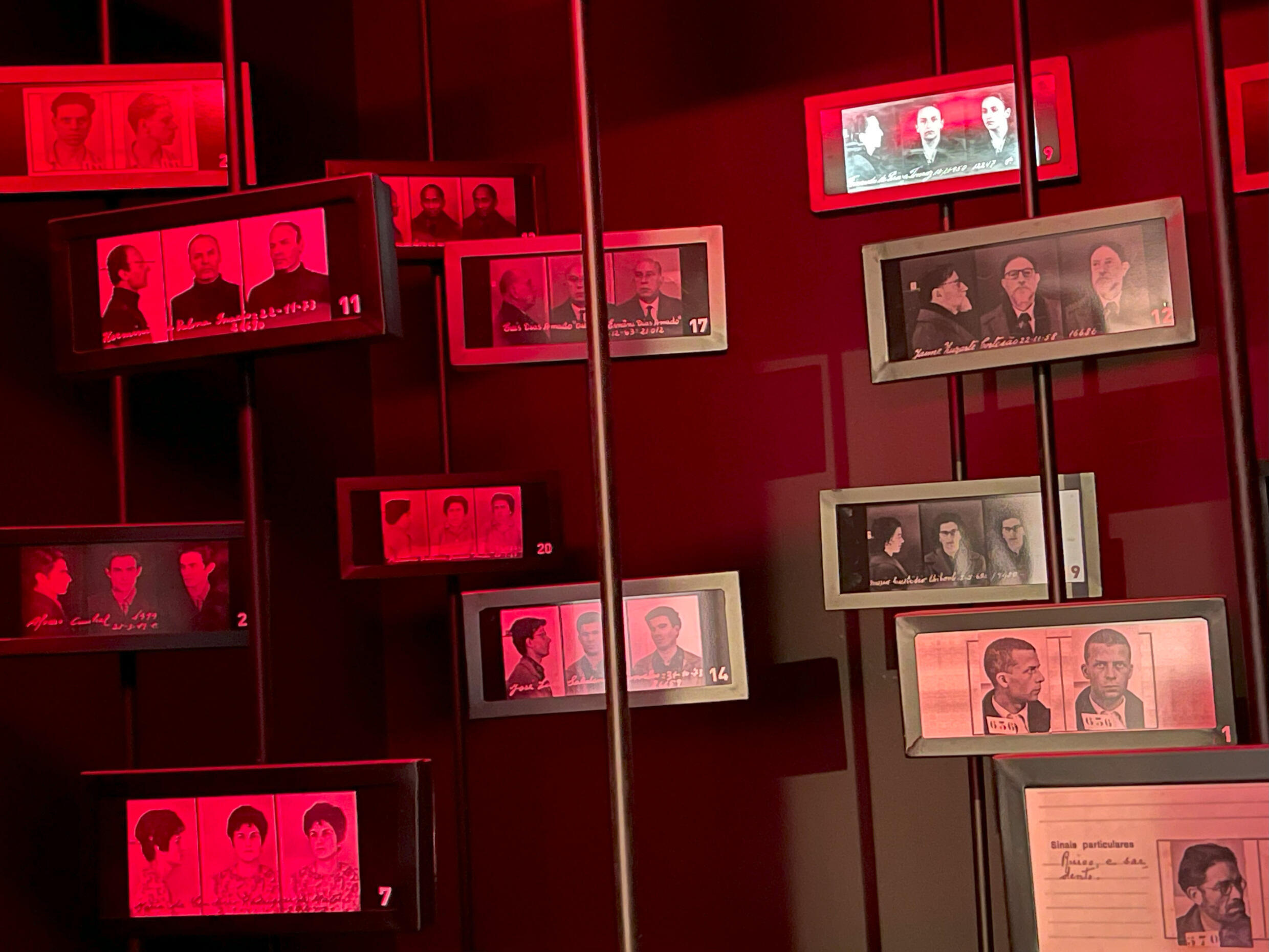 Installation at the Aljube “Resistance and Freedom” museum, in Lisbon.