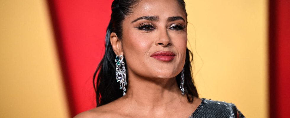 At 57 between glamor and sophistication Salma Hayek signs a