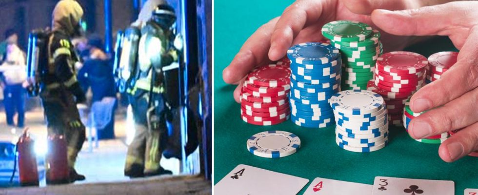 Played poker was exposed to arson in Norrkoping