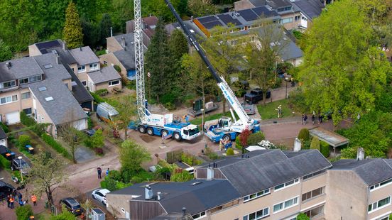 Residents return after crane collapse houses have gas and water