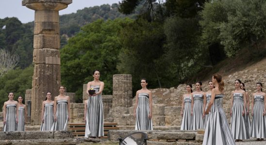 The Paris 2024 Olympic flame lit images of the ceremony