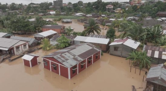 one week after the passage of cyclone Gamane the state