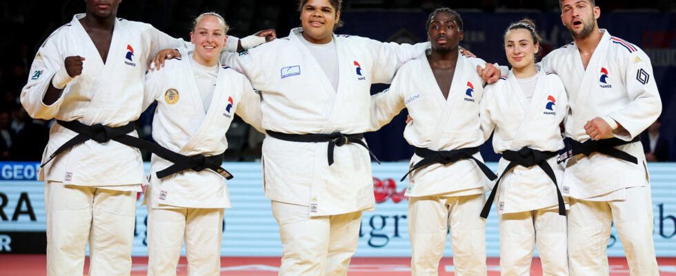 the French mixed team crowned European champion by dominating Georgia