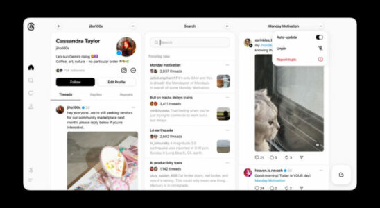 A TweetDeck like web interface is being tested for Threads