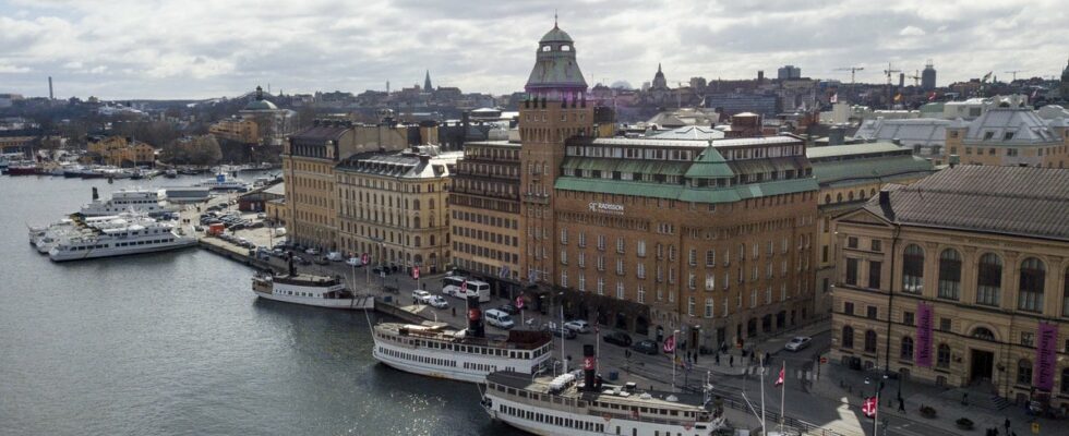 A passenger boat has run into a quay in central