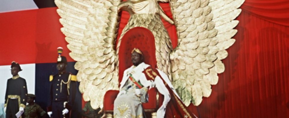 A replica of the Bokassa throne sold at auction in