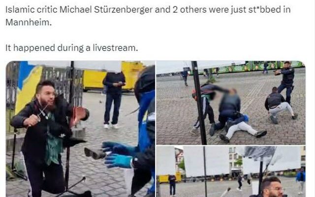 Anti Islamic politician stabbed on live broadcast The images shook Germany