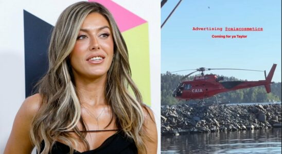 Bianca Ingrosso flew a helicopter to the Taylor Swift concert