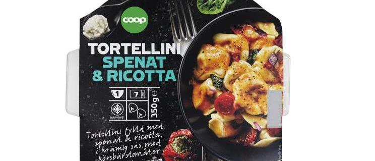 Coop recalls Tortellini with spinach ricotta