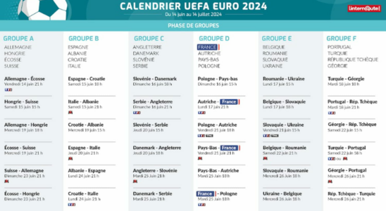 Download the Euro 2024 calendar in PDF