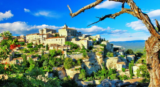 Gordes at the top of a hill in the Luberon