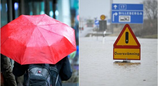 Heavy downpour warning 40 mm of rain can fall