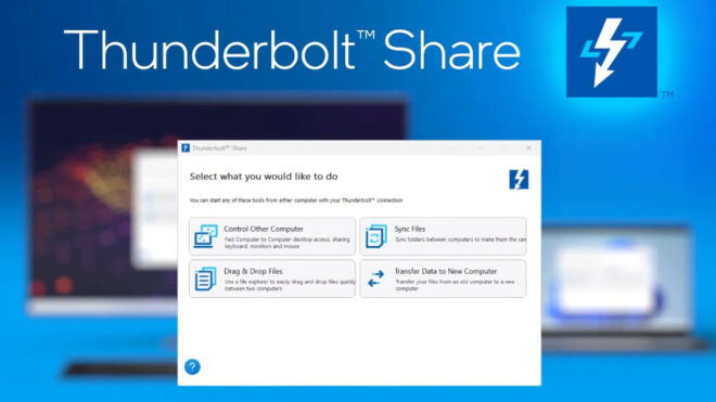 Intel Thunderbolt Share which looks useful was announced