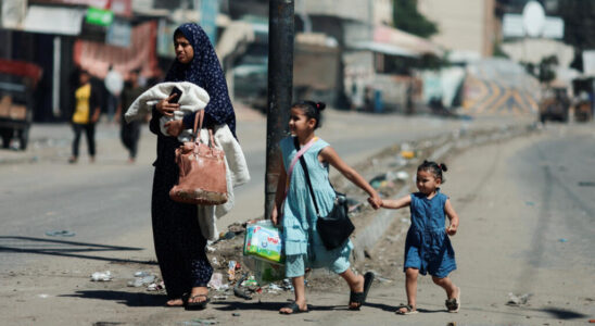 Nearly half a million displaced people roam the Gaza Strip