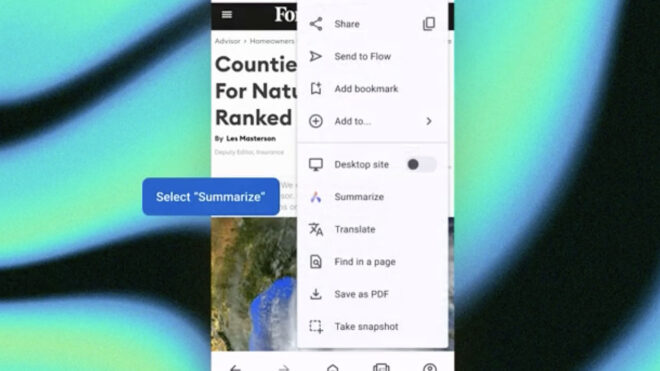 Opera starts summarizing pages with AI in its Android browser