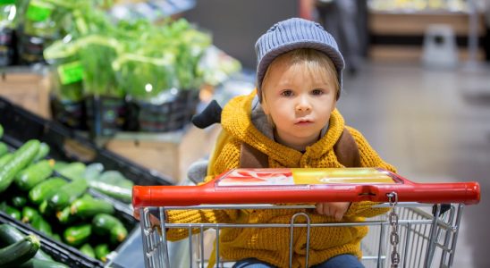 Sitting your child in the shopping cart can be dangerous