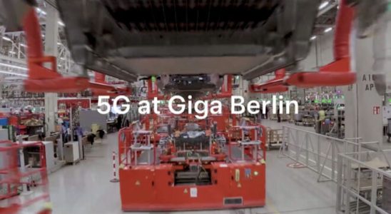 Tesla shared a 5G video from its Germany factory