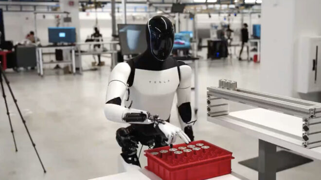 Tesla shared a new video for its humanoid robot Optimus