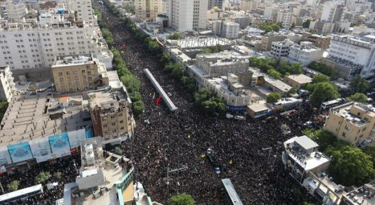 The President of Iran was buried in the Imam Reza