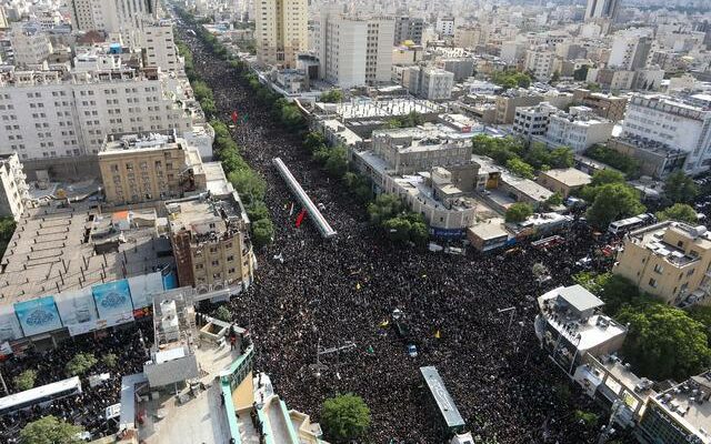 The President of Iran was buried in the Imam Reza